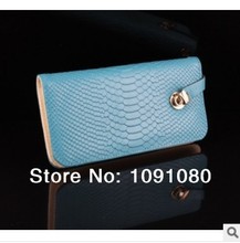 Serpentine leather women purse wallet woman models in Europe and America s foreign trade