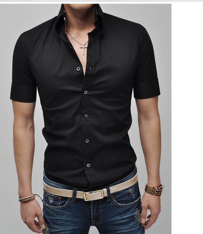 ... Men's Shirts Men Blouse black whitepurple MLXLXXL(China (Mainland