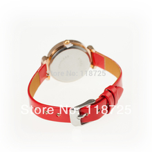 LZ Jewelry Hut 2014 New Fashion 10 Colors Casual Leather Rhinestone Women Dress Watchs