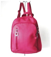 A107(pink),Hot 2014 sale fashion Backpacks,waist bag,material:PU,30x33cm,3 different colors,packing: 1pcs/opp bag,Free shipping