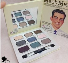 the Balm Meet Matte 9 colors eyeshadow palette with Brush Brand makeup set  free shipping