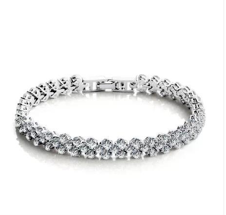 -Roma-AAA-Zircon-Bracelet-White-Gold-Plated-Bridal-Wedding-Bracelets ...