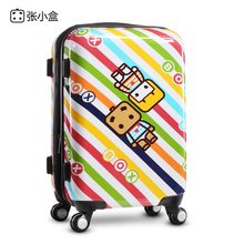 free shipping Small box rainbow cartoon universal wheels trolley luggage travel bag luggage general luggage  wholesale