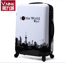 free shipping Vnine universal wheels trolley luggage of the box travel bag luggage suitcase 20 24  wholesale hot sale