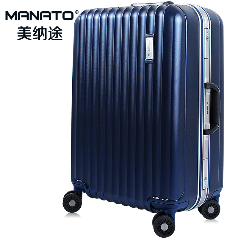 free shipping Manato quality aluminum frame universal wheels trolley luggage bag travel bag luggage wholesale new