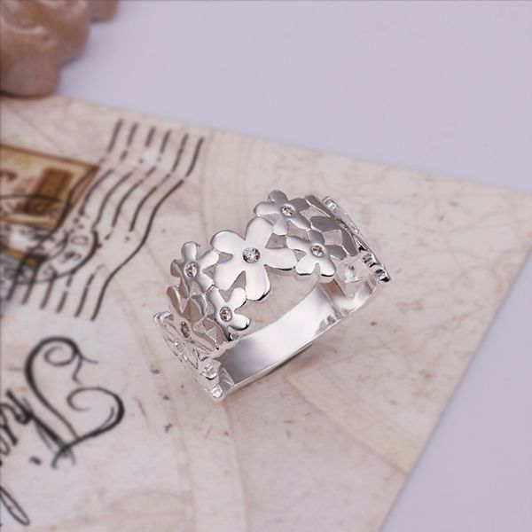 Wholesale-New-Beautiful-Fashion-Jewelry-925-Silver-Ring-Stone-Carved ...