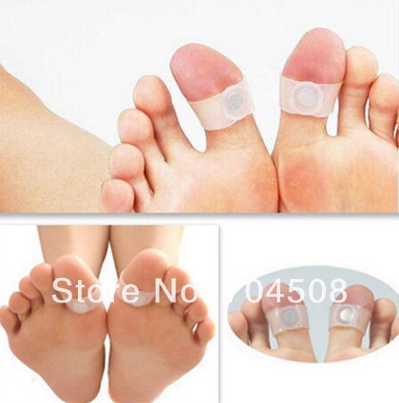 FD290 Slimming Health Silicone Magnetic Foot Massage Lose Weight Toe Rings 2PCs