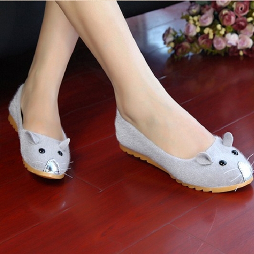 Lovely mouse flats women sapatilhas spring summer creepers alpargatas loafers casual espadrilles flats shoes 20022