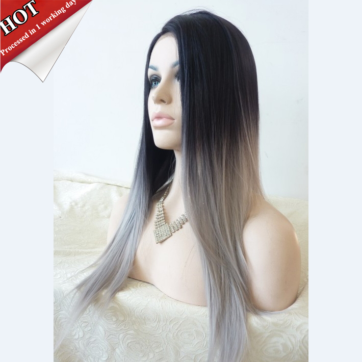 Here S A Wig Rocking The Black And Sliver Ombre In 2019