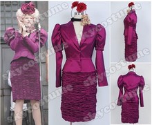 New Arrival The Hunger Games Effie Trinket Uniform Dress Cosplay Costume