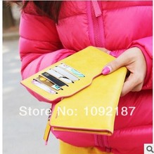 Pumping La Duoka bit retro matte leather long wallet ladies wallet Hot