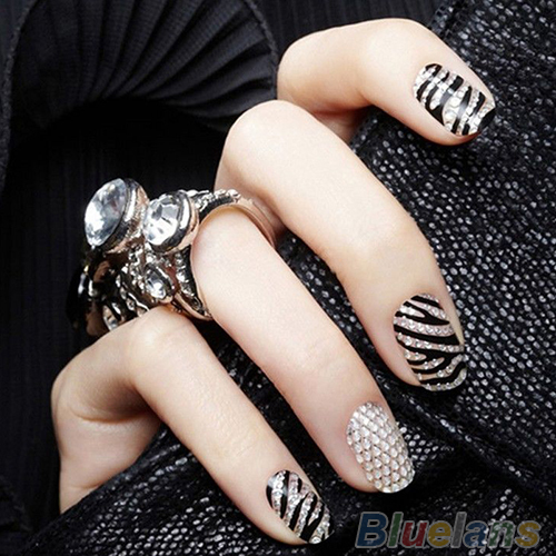 1 Sheet New Fashion 3D Nail Art Crystal DIY Stickers Tips Decal Decoration Beauty Health 1NHT