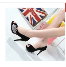 the new 2014 summer European stilettos water table increased water fish mouth ladies and womens shoes