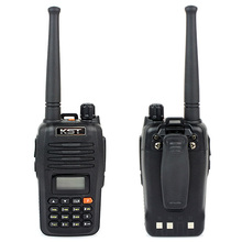 New Black Walkie Talkie KST V5 7W 400-470MHz UHF 199CH LCD Display VOX Alert Monitor Scan TOT Two Way Radio A1108A Eshow