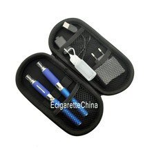 Double 900mAh Battery and MT3 Atomizer E cigarette Starter Kit with Zipper Portable Bag blue 