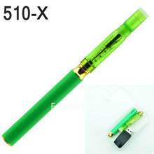 3pcs Women Ego 510-X 400mAh Single E-cigarette Starter Kit with Plastic Case free shipping (green)