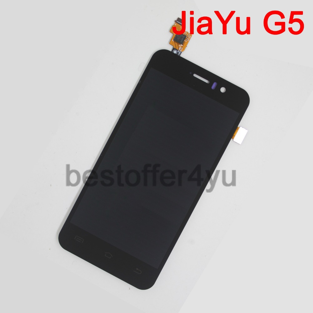 100 original jiayu G5 JY G5 touch Screen Digitizer LCD display screen for jiayu G5 cell