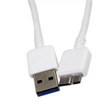 White High Quality USB 3.0 Data Line Cable Charger Fabric Braided Cable For Samsung Galaxy Note 3 by Free Shipping