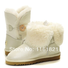 Snow boots 2014 female australia classic boots women shoes genuine leather double color snow boots 