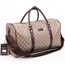 High Quality Fashion Plaid Travel Bag Unisex Genuine Leather Handbag Single Shoulder Bag Boarding Bag Luggage Messenger Bag