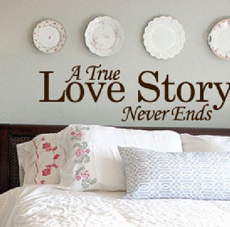 English-love-quote-a-true-love-story-never-ends-for-home-wall-decor ...