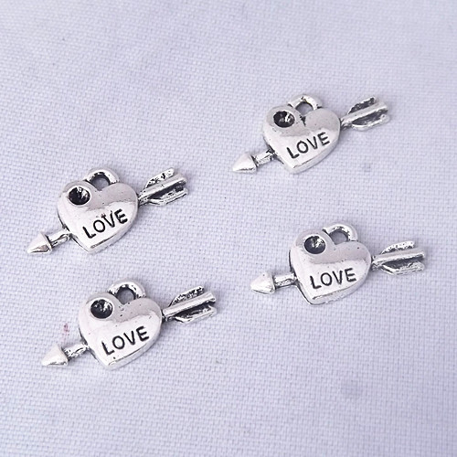 Free Shipping 200pcs 11 21mm cupid arrow Fashion Jewelry Charms Accessories