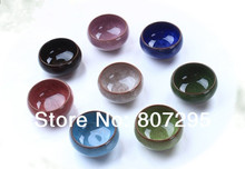Free shipping ceramic crackle glaze tea set Kongfu tea set seven piece tea set multi color