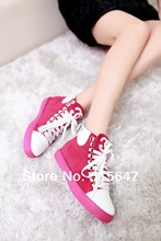 Women s Sneakers Lace Up Flats Oxfords Round Toe High Top Girl s School Tennis Shoes