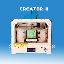 1pcs 3D printer -5 dual nozzle wite 1 pcs ABS 1.75mm filament By DHL area free shipping cost