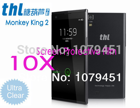 2014 NEW Monkey King 2 ThL T100S MTK6592 Octa Core Screen Protective Film ultra clear LCD