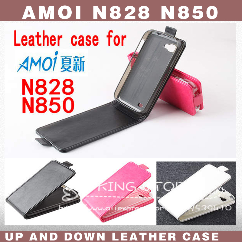 Amoi N828 N850 Case 2014 New High Quality Genuine Filp Leather Cover Case Amoi N828 N850