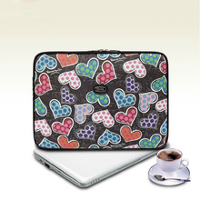 Fashion Computer Bag Ms professional waterproof shockproof Heart Pattern laptop Sleeve Case 11 13 14 inch notebook Bags
