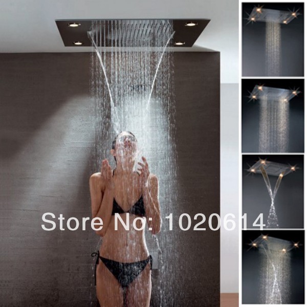 Ceiling Shower Head With Led Lights Led Shower Head Led Light