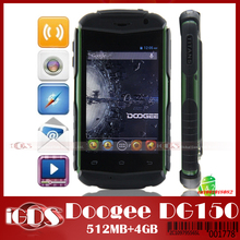 Waterproof Cell phone Doogee DG150 MTK6572W Dual Core  4GB ROM 1.0GHz android 4.2 with 3.5 inch Screen GPS 3G wifi smart phone