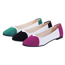 free shipping 2014 Spring new Korean female flat shallow mouth sexy mixed colorss simple shoes