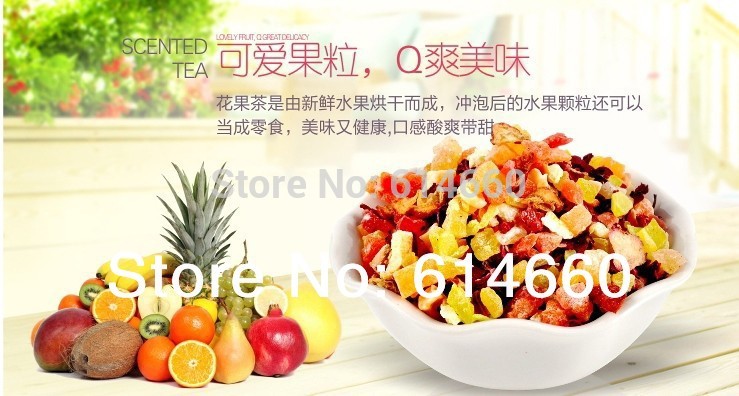 Buy 5 get 1 100g chinese fruit tea flower fruit tea green food personal care health
