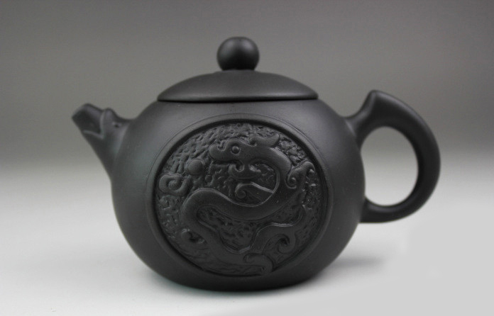 Pure Handmade 140ml Dragon Yixing Purple Clay Teapot Purple grit Kung Fu Tea Pot Xi Shi