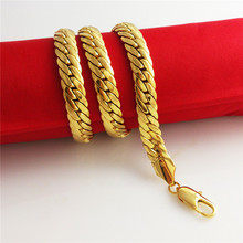 Fashion Jewelry For Men Hip Hop Jewelry 2015 New 24K Gold Plated Necklaces Gold Chain Necklaces