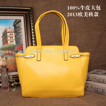2014 autumn horseshoe lockbutton antique bag one shoulder handbag large capacity ladder bag leather women’s handbag