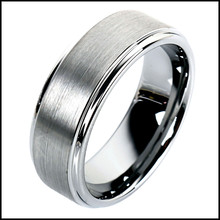 8mm Unisex Tungsten Carbide Ring Dull Polished Plain Mens Jewelry Gift Comfort Fit Wedding Bands Silver Vintage Rings
