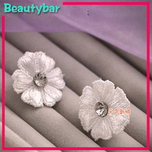 Mini Flower Crystal/Pearl Lace Flower Earrings,Bridal Wedding Marriage Party Earrings Accessory