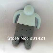Fedex Free Shipping 100pcs lot Mr Tea Silcione Infuser Fred Throw Some Tea in the Trousers