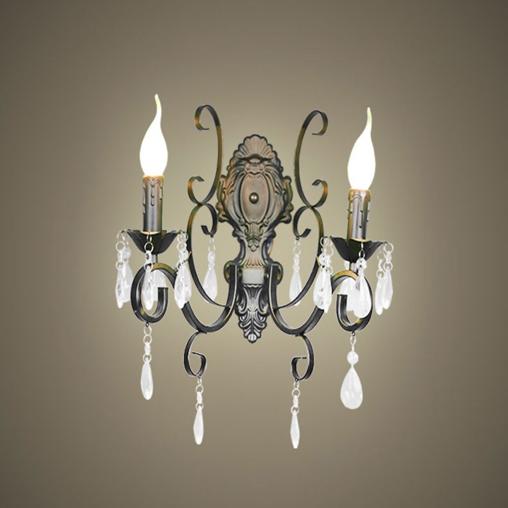 Online Get Cheap Wrought Iron Candle Wall Sconces Black -Aliexpress.com Alibaba Group