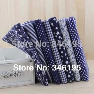 Navy 100% Cotton Quilting Fabric for DIY Sewing Patchwork Kids Bedding ...