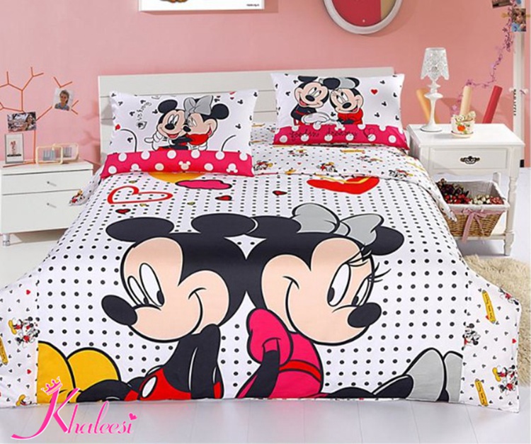 Mickey mouse juegos de cama patrón niños edredón del duvet cubre ...