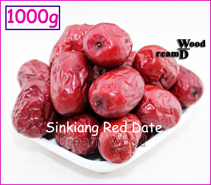 1000g Prime Chinese Jujube Dried Red Dates 1KG 2 2LB Green Dried Fruit