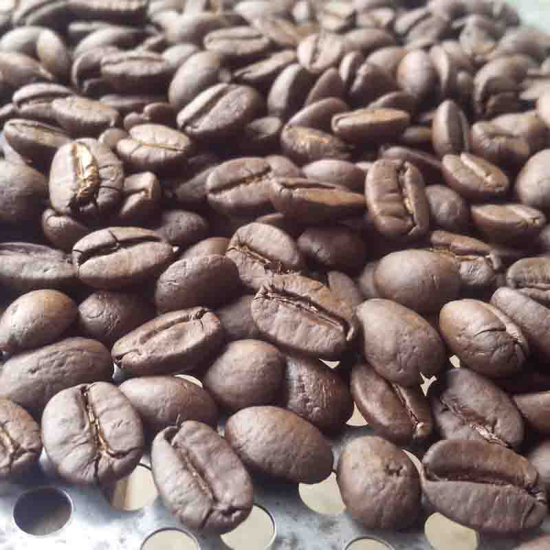 Small grain coffee metal card type beans taste