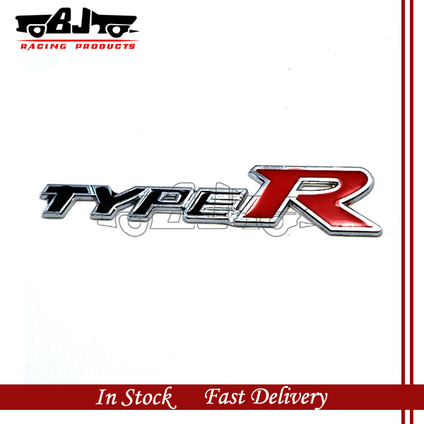 badge emblem sticker black and red car rear sticker logo typer