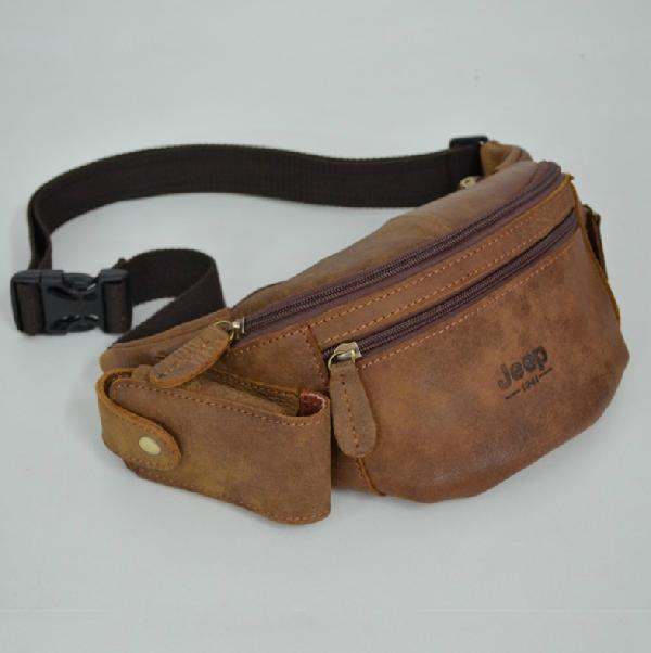 Brand Crazy Horse Genuine Leather Handbags Vintage Fashion Men Should
