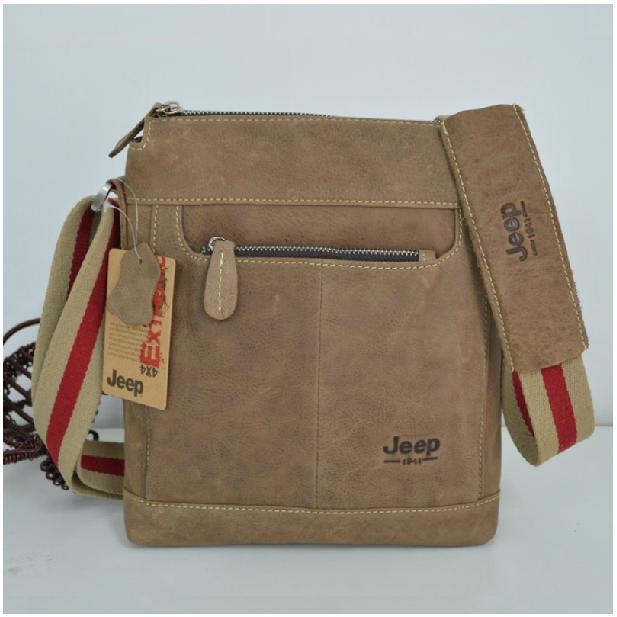 Brand Crazy Horse Genuine Leather Handbags Vintage Fashion Men Should